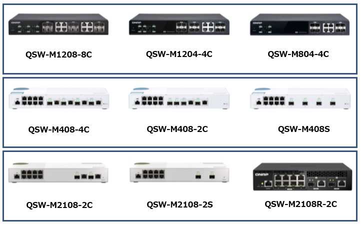 爆売り！】 QNAP キューナップ 10GbE 2.5Gbe L2 Webマネージドスイッチ 2つの10GbE SFP ポート 8つの2.5GbE 