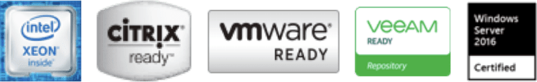 intel XEON, CITRIX, VMWARE, VEEAM, Windows Server 2016