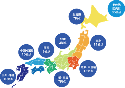 全国107拠点保守