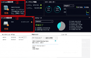 ダッシュボードの確認方法