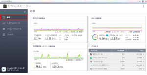 リソースモニタ― 概要